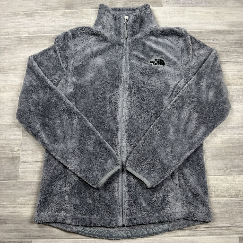 The‎ North Face Osito Fleece Jacket Gray Full Zip Fuzzy Women's Size Medium